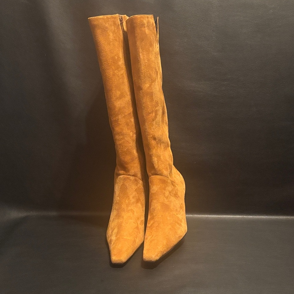 Women's Tan Knee-High Boots